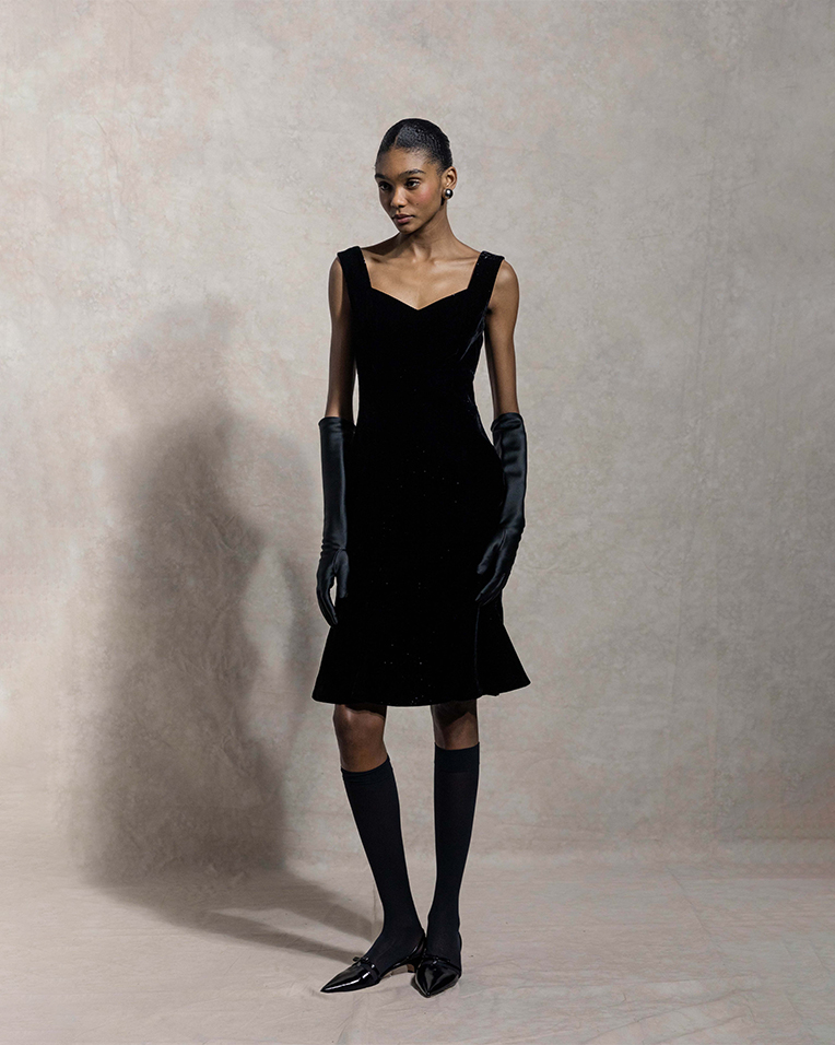 DIVA 闪光丝绒鱼尾裙